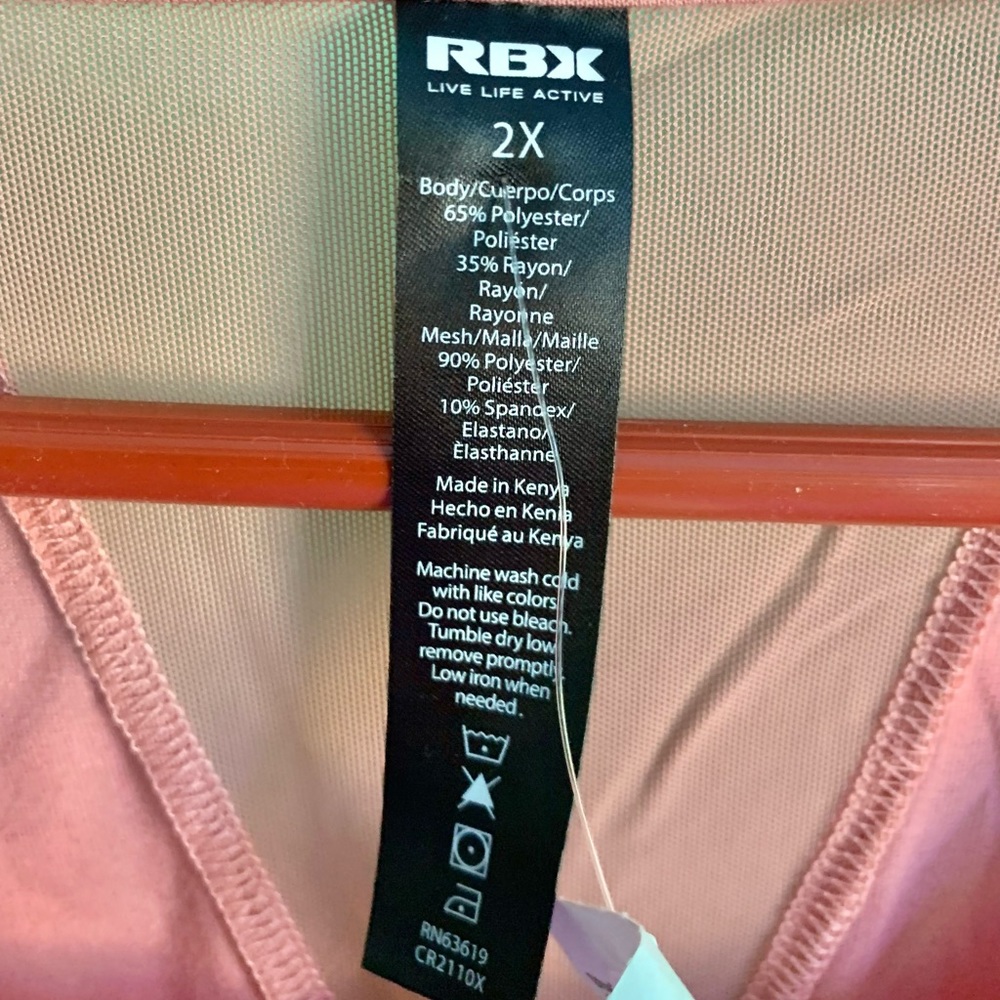 Pink RBX Top NWT - Picture 3 of 6